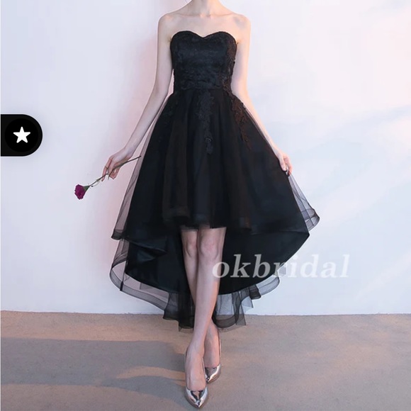 High-Low Tulle Unique Homecoming Dress - Picture 2 of 6